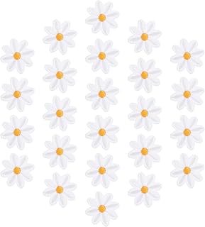 Ciieeo Kids Clothes Kids Clothes Kids Costume 30Pcs Daisy Iron On Patches Decorative Clothing Patches DIY Clothes Patches Lovely Patches Crochet Clothes Flower Decor Flower Decor