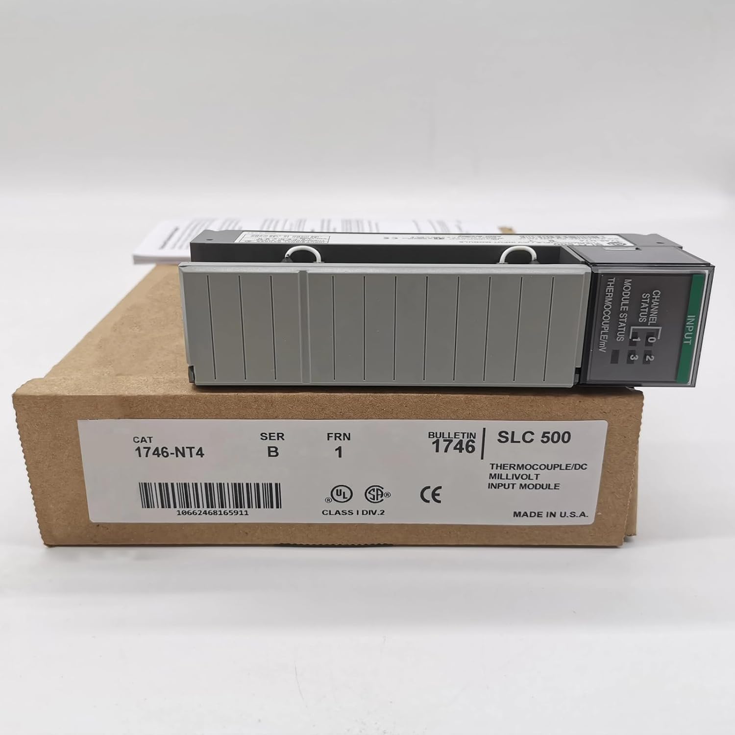 LYEUXHJPX 1746-NT4 SLC 500 Thermocouple/mV Analog Input Module 1746NT4SLC500 Sealed in Box 1 Year Warranty