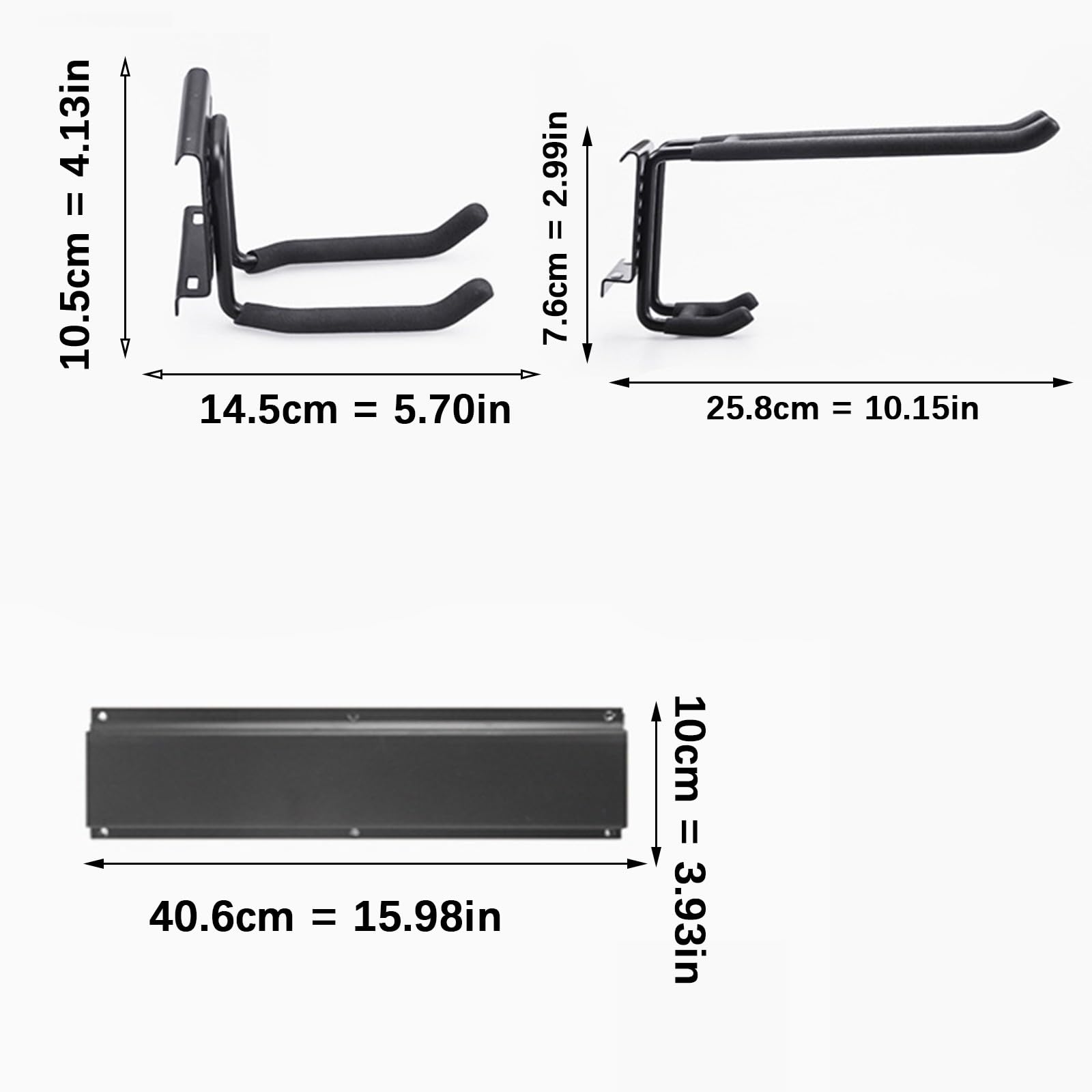 Estante de almacenamiento para cobertizo montado en la pared que ahorra espacio con correas reforzadas, mejoras para herramientas de jardín, snowboard, garaje