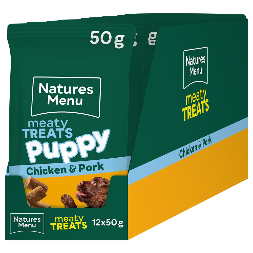 Natures Menu Meaty Treats for Puppy Dogs with Chicken - 12 x 50g