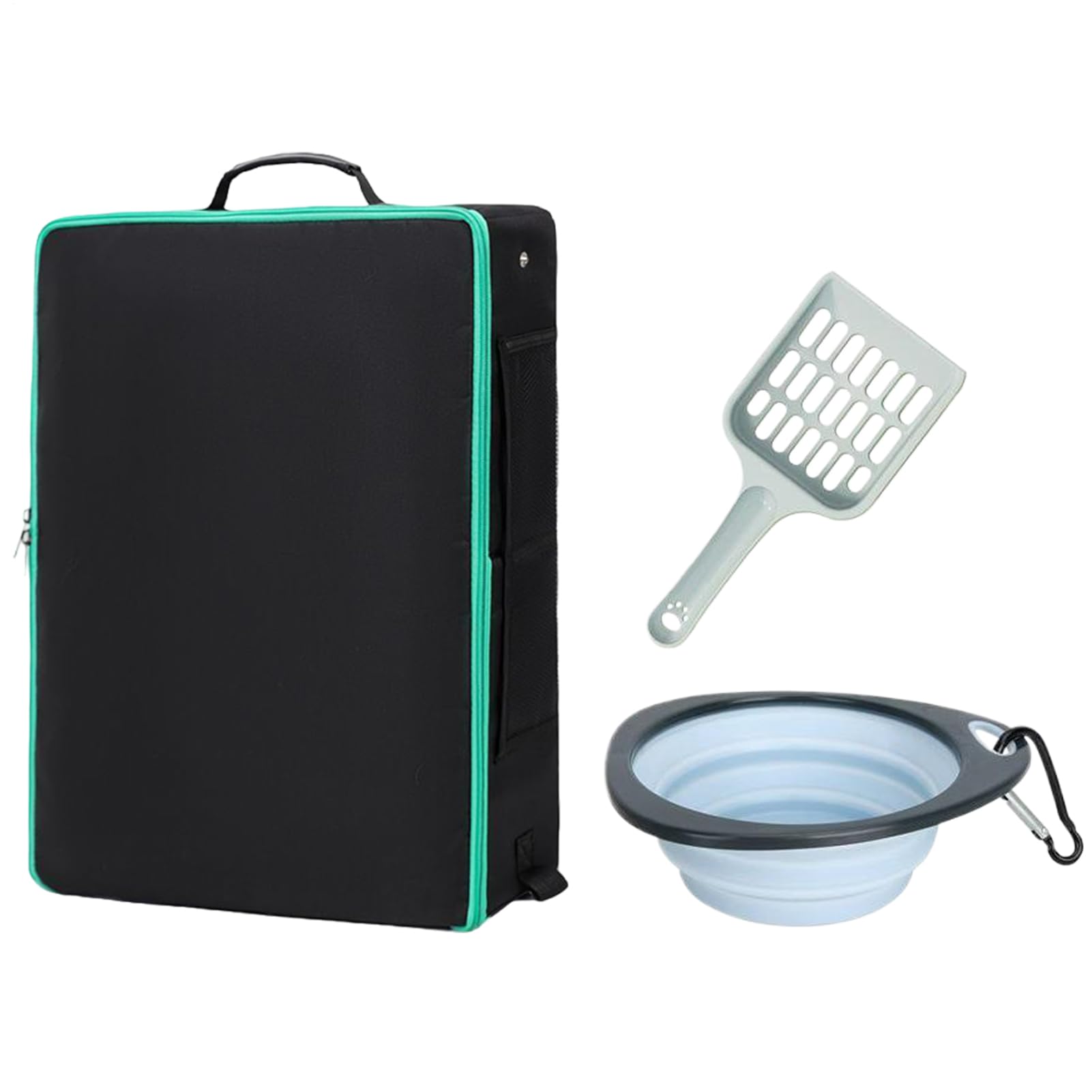 Litière portable pliable pour chat étanche et légère pour avion et trajet