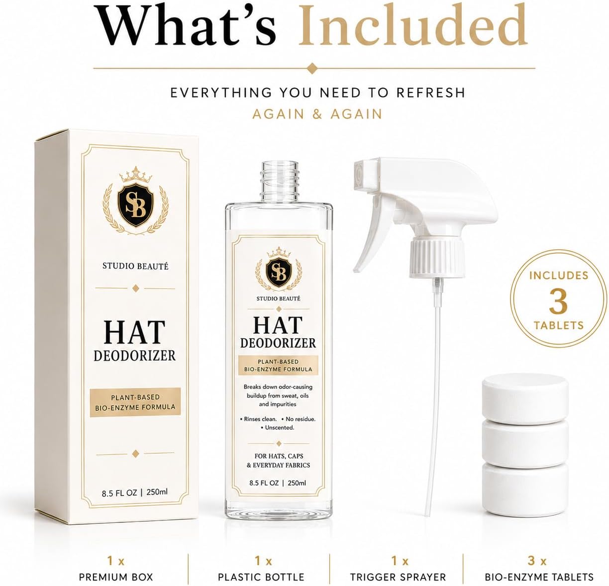 Hat Deodorizer & Fabric Odor Eliminator