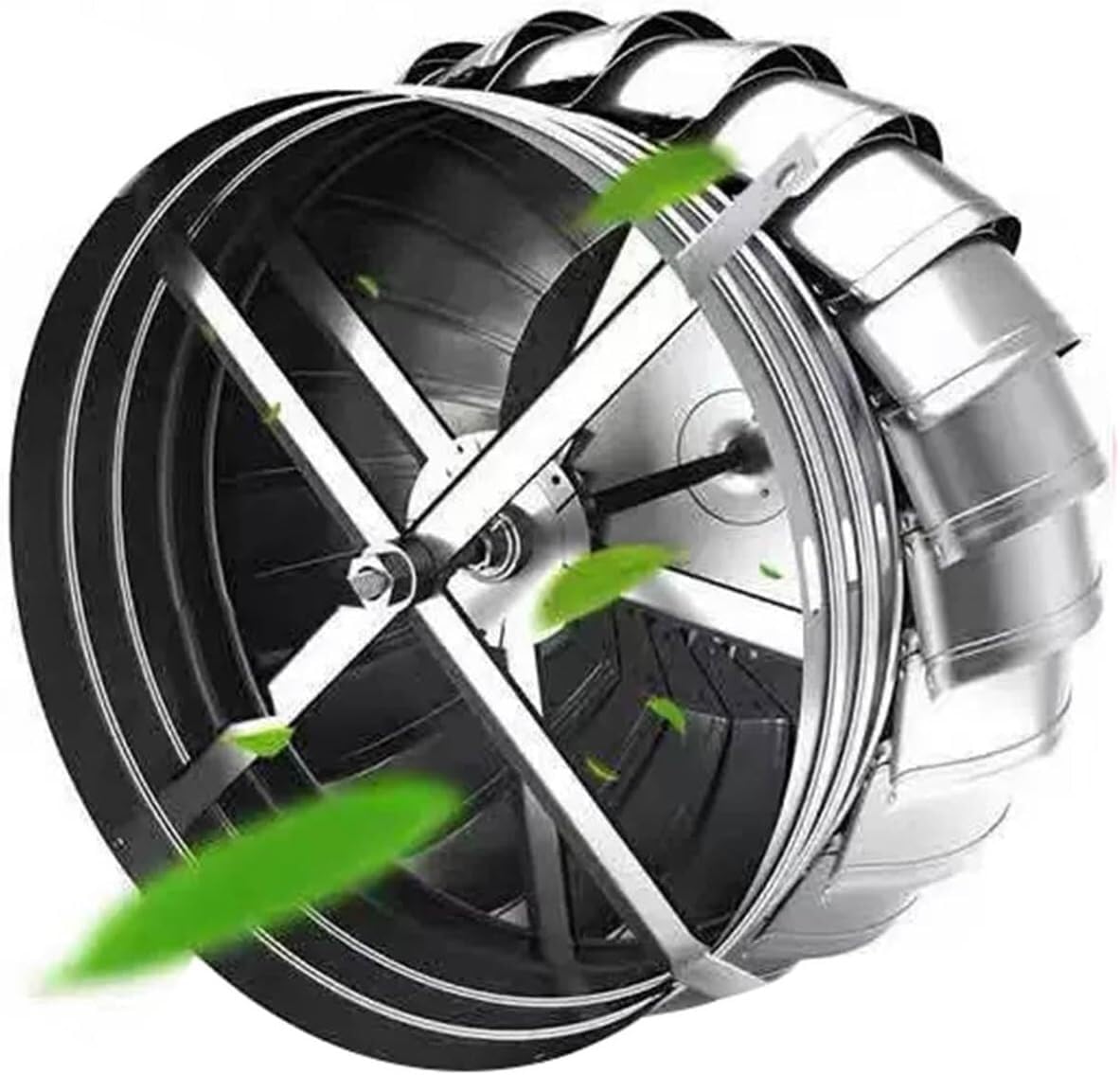 JvFbjLF 304 Stainless Steel Vents Powerless Vents Roof Ventilation Fans Chimney Rotary Ventilators For Attic(160mm)