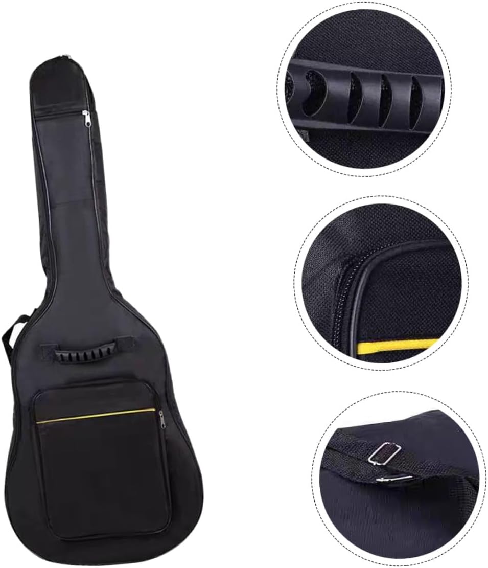 Thickened Acoustic Guitar Bag with Padding Dual Shoulder Straps and Handle Carrying Case for Classical and Electric Guitars Dust-resistant Backpack for Travel and Outdoor Use