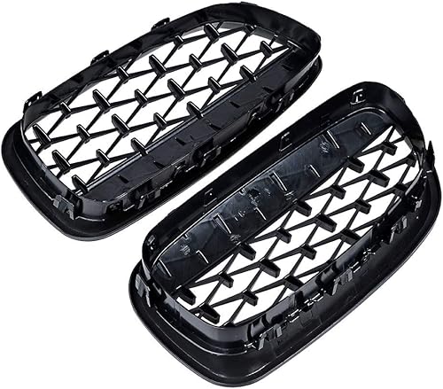 Miniatura 5 de Parrilla frontal negra brillante compatible con BMW F10 528i 535i 550i 4D M5 2011-2016 '10-'17