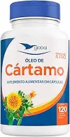 Óleo de Cártamo Global Suplementos 1000mg 120 Cápsulas