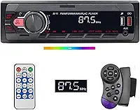 Som Automotivo 1din - Tela LED 3 Polegadas, Bluetooth, Dual USB Carregamento Rápido, Controle no Volante, MP3 Player, AUX, FM - Universal para Carros, Caminhões e Moto