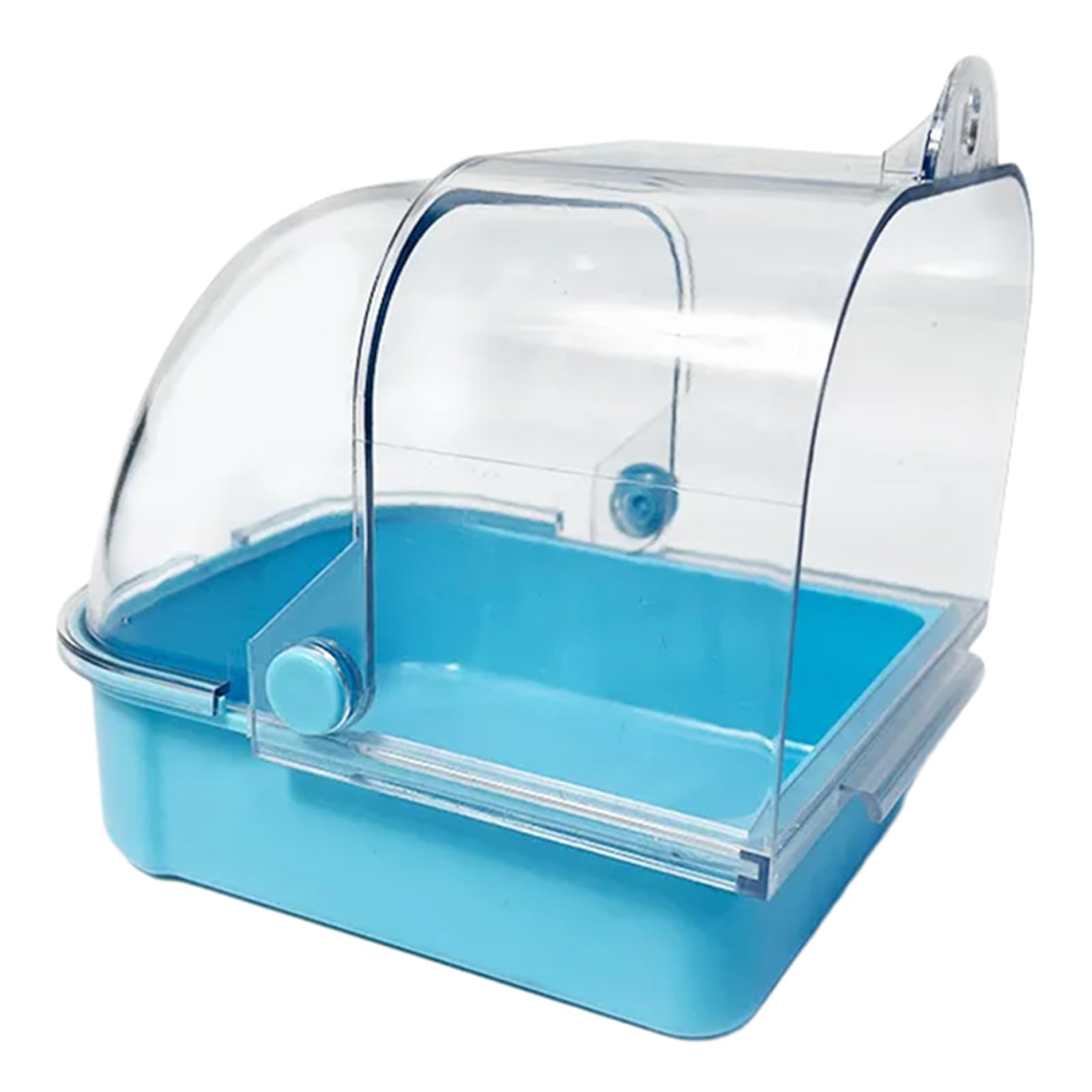 RYUJNDK Bird Shower Room Birdcages External Screw Bath Room Parrot Bathtub Birdcages Clear Bathing Tub Budgies Cage Decors