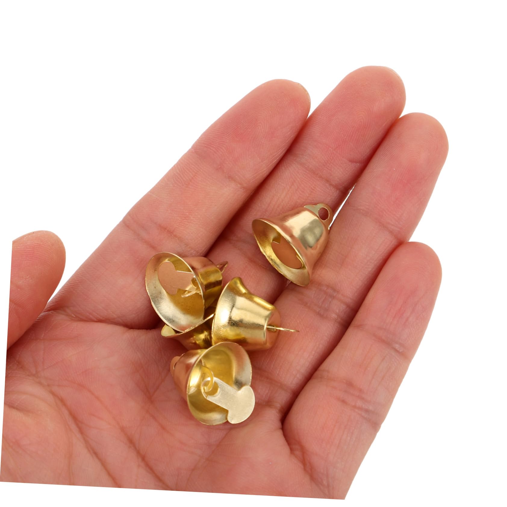 DOITOOL Campanelli Natalizi Mini Ciondolo a Campana 16 Mm Decorazioni Fai Da Te Dorate Per Albero Di Natale Addobbi Natalizi 120 Pezzi Accessori Per Artigianato e Carillon Eolico
