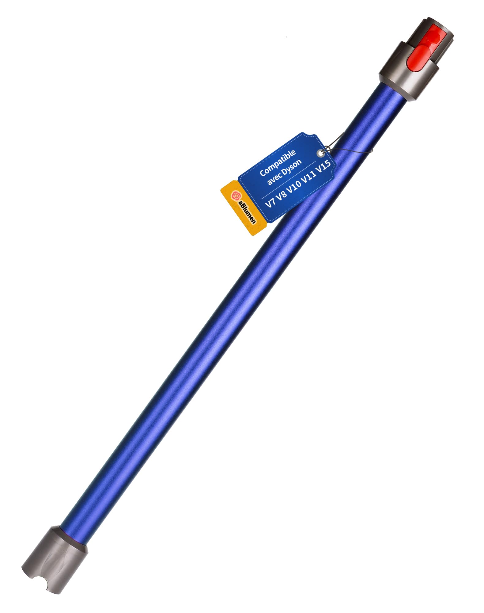 Tubo di Prolunga per Dyson V15 V11 V10 V8 V7, Tubo a Sgancio Rapido Telescopico Asta Rigida Prolunga 72 CM (Blu)