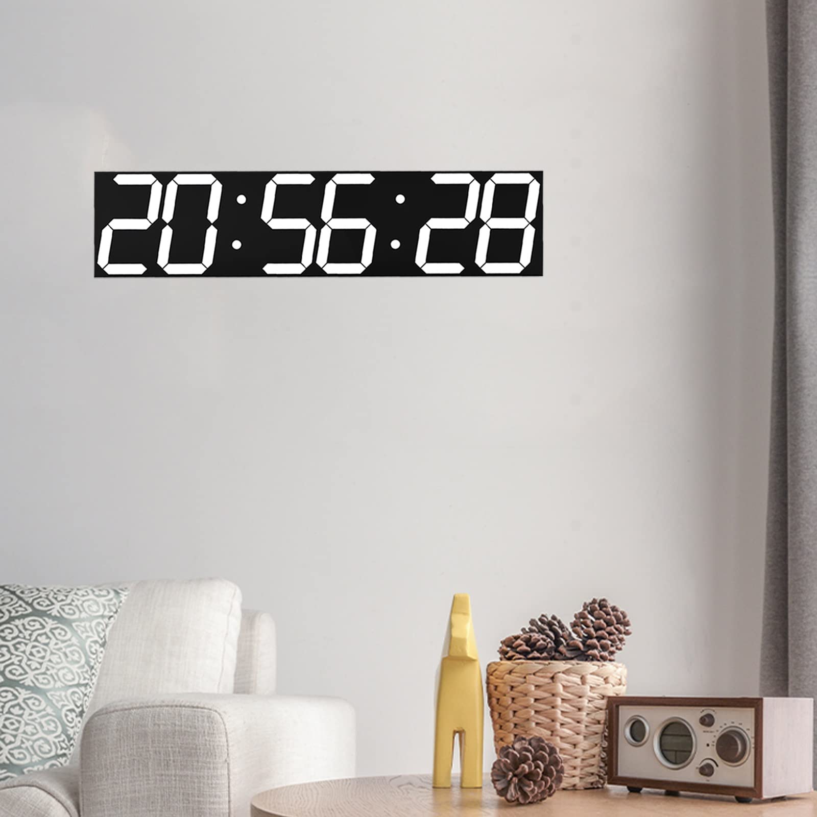 赤とシルバーの、日付カウンター万年カレンダー