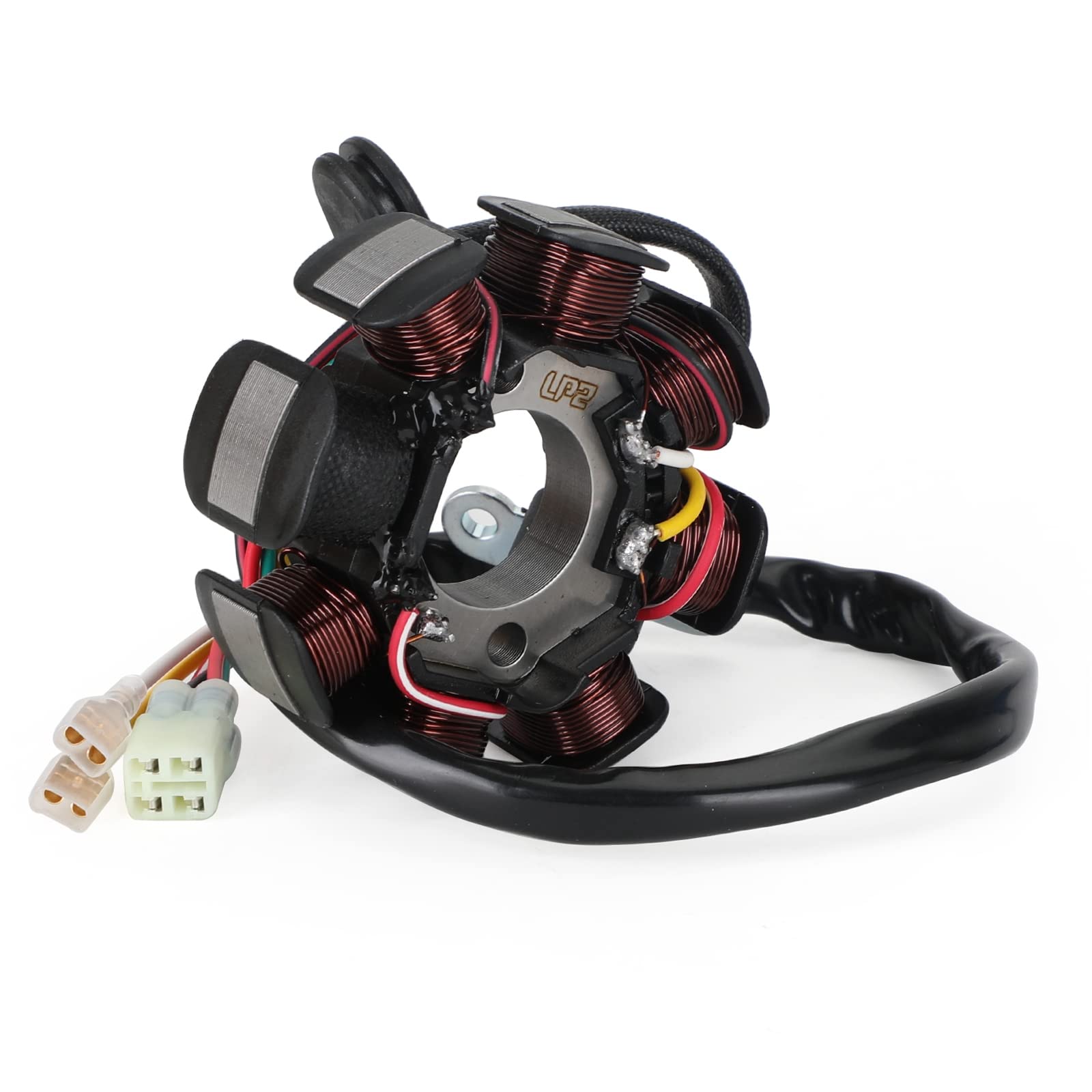 Topteng Magneto Stator Spannungsgleichrichter Dichtung, Stator Kit, Statorspule Bausatz fit für Husqvarna/Husaberg TE250 TE300, fit für 250 300 XC EXC