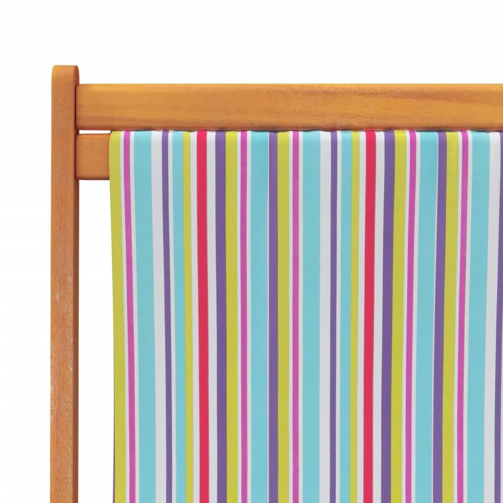 vidaXL Sillas de Playa Plegables 2 uds, Tumbonas Ajustables de Pícnic, Sillones de Relax, Asientos para Jardín Camping Patio, Tela Multicolor
