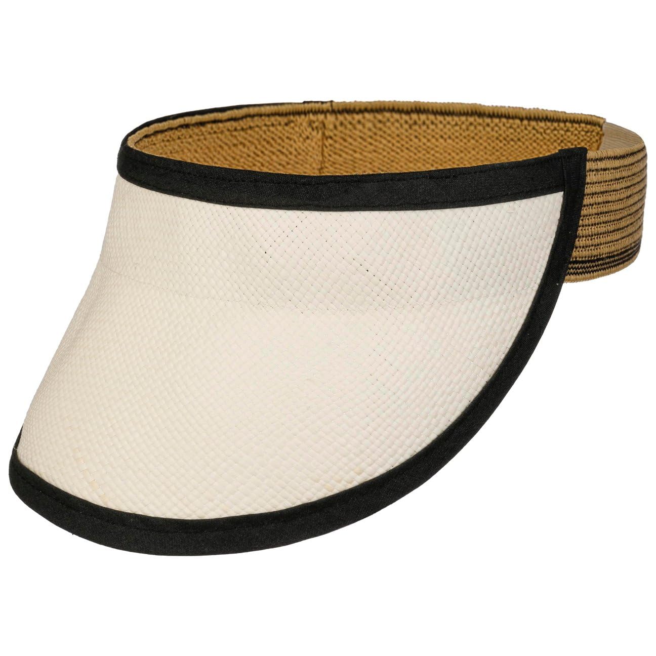 LIERYS Strandvisor Panama Damen Herren Cap Handverarbeitet Packable Made in Ecuador Flauschiges Stretchband Visor Frühjahr Sommer