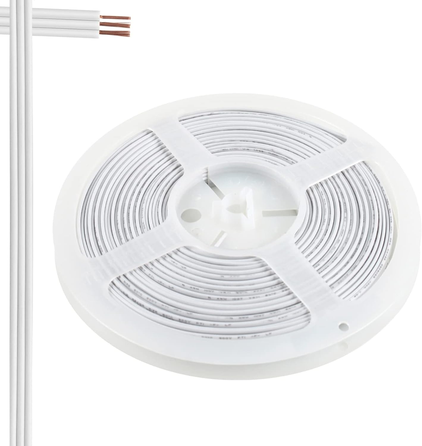 RGBZONE 10M 22AWG 3 Pin LED Light Strip Cable Cord, Extension Cable Line Wire for WS2812b WS2811 Dream Color LED Strip Lights, PVC Plastic Flexible(White)