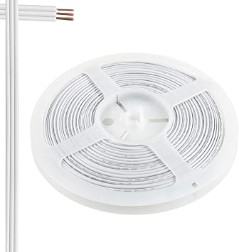 RGBZONE 10M 22AWG 3 Pin LED Light Strip Cable Cord, Extension Cable Line Wire for WS2812b WS2811 Dream Color LED Strip Lights, PVC Plastic FlexibleWhite