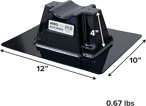 Miniatura 3 de Soporte de tubo negro para techo de sillín - Soporte de tubería fabricado en Estados Unidos para tubos de hasta 3.5 pulgadas - Probado para soportar