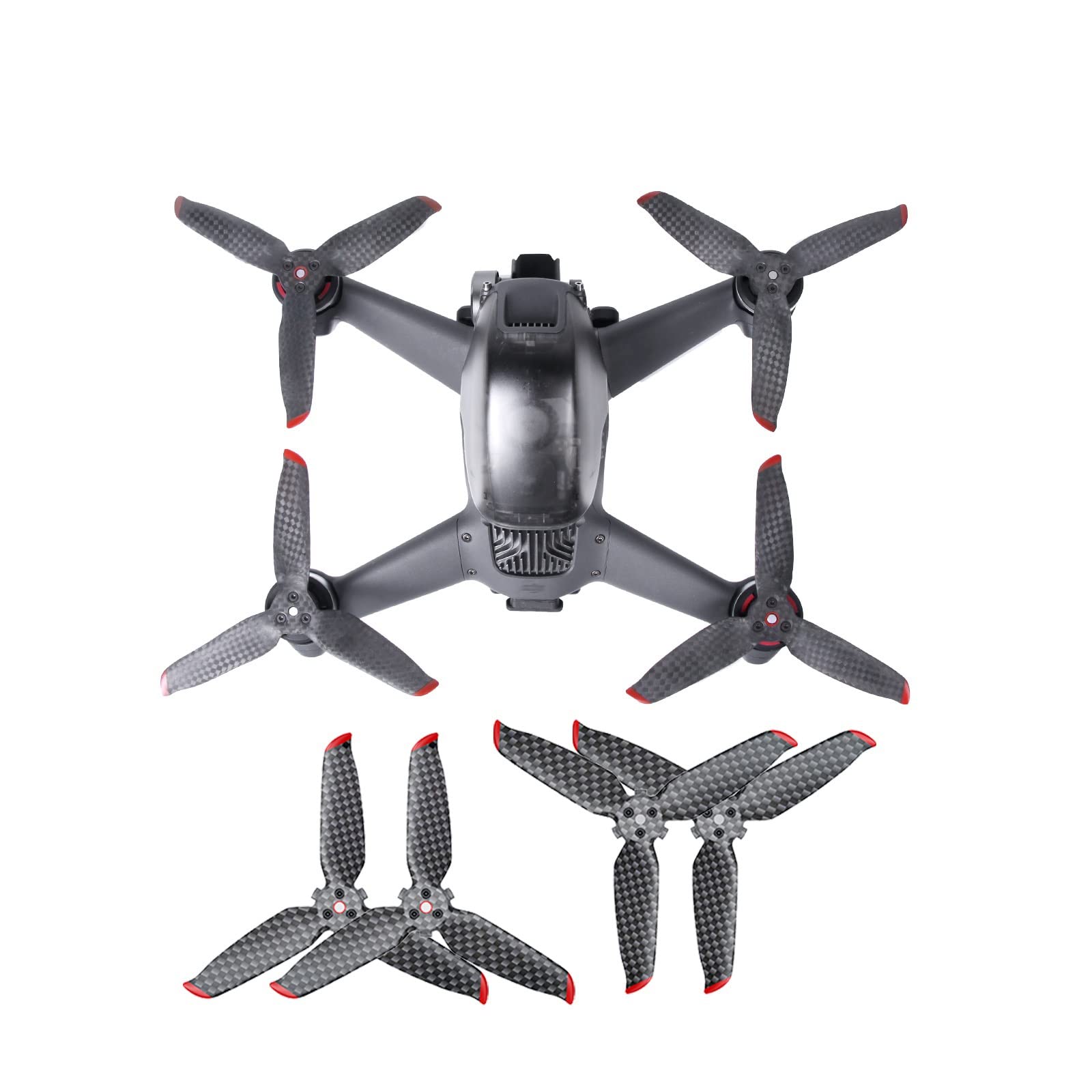 Amazon.co.jp: 5328S カーボンファイバープロペラ高硬度/DJI FPV 