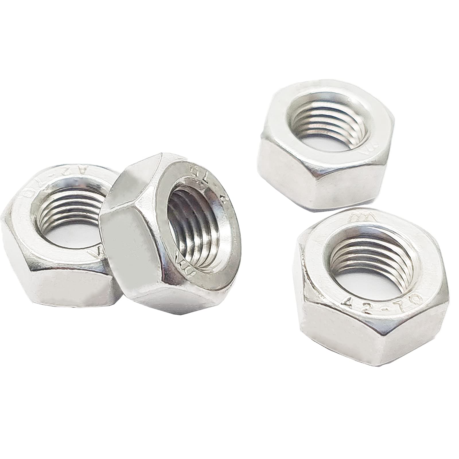 20pcs M8 x 1.0mm Pitch Hex Nuts Stainless Hex Nu, Metric Fine Thread Hex Nuts