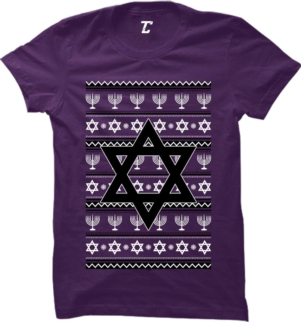 Star of David - Jewish Menorah Hanukkah Ugly Women's T-Shirt
