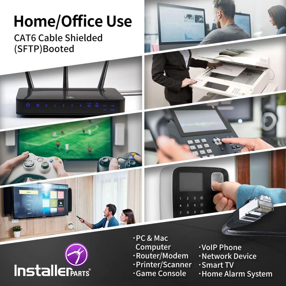 Exсluѕіvе Dіѕсоunt 50% Prісе InstallerParts (10 Pack) Ethernet Cable CAT6 Cable Shielded (SSTP/SFTP) Booted 5 FT - Black - Professional Series - 10Gigabit/Sec Network/High Speed Internet Cable, 550MHZ Rеvіеw InstallerParts (10 Pack) Ethernet Cable CAT6 Cable Shielded (SSTP/SFTP) Booted 5 FT - Black - Professional Series - 10Gigabit/Sec Network/High Speed Internet Cable, 550MHZ