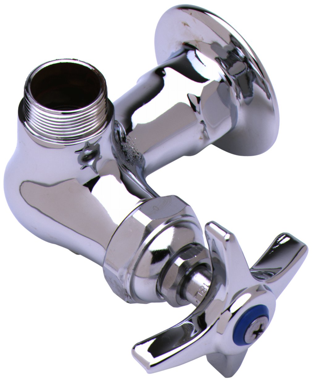 TS Brass Single Basin Wall-Mount Faucet by T&S Brass – not_applicable, Brass, Chrome, Model B-0210-LN
