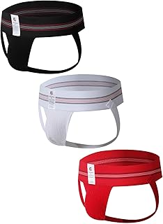 KAREN SPACE Mens Jock Strap Athletic Supporter Jockstraps Underwear for Male Wide Waistband Design