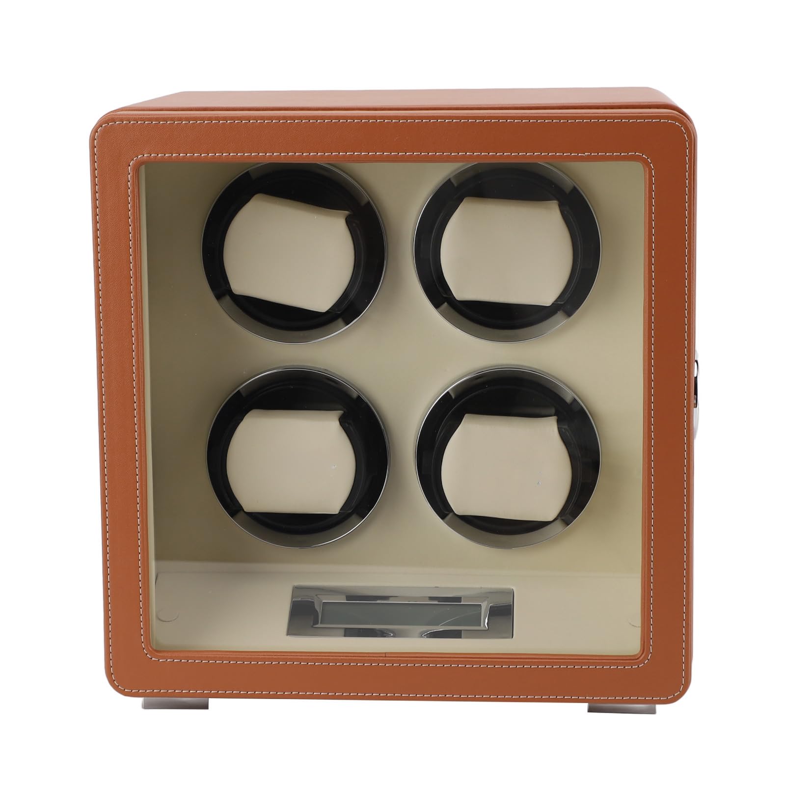 Fdit Caja Giratoria para Relojes Automáticos, Organizador para 4 Relojes