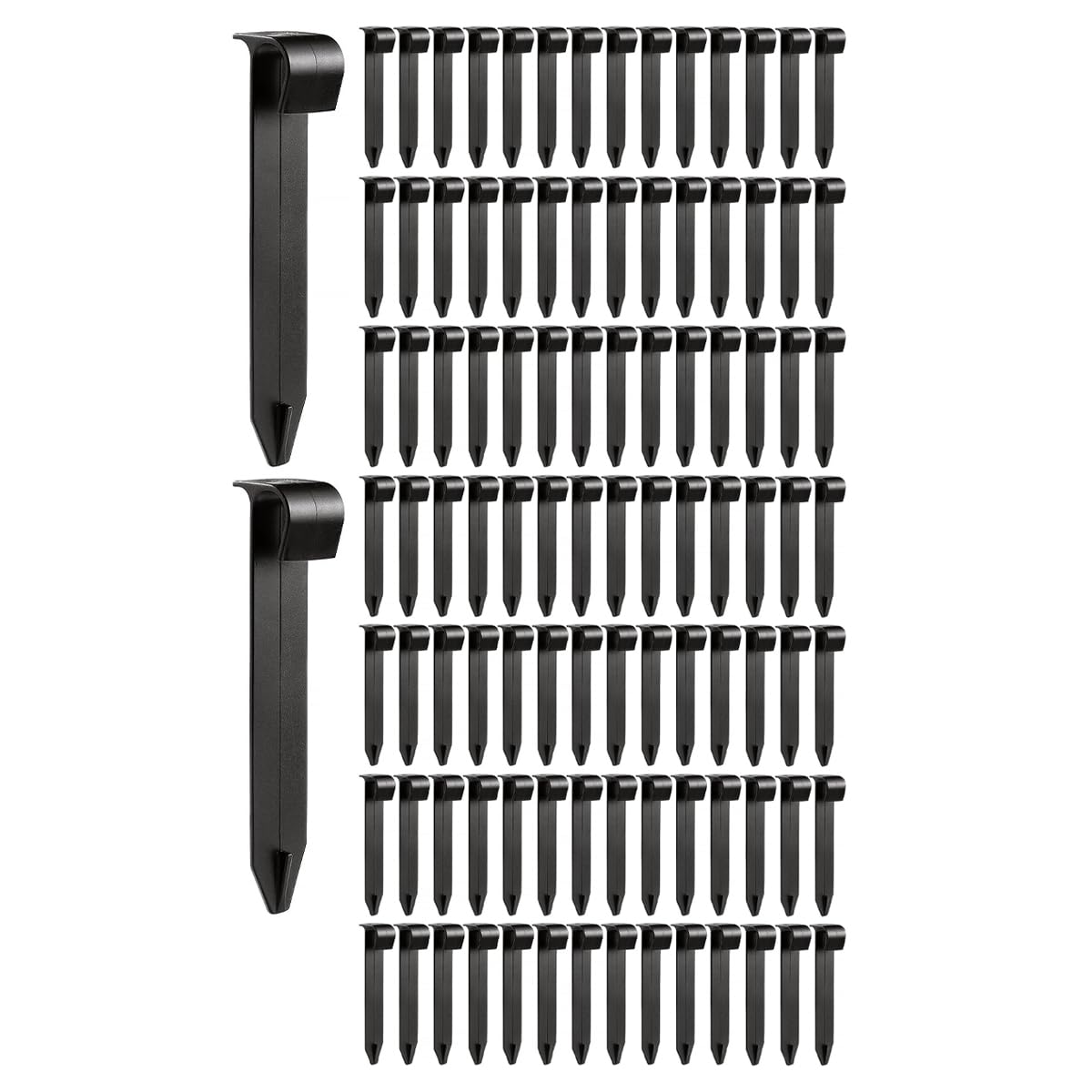Muiltvoe 100 PCS Ground Fixing Spikes For Drip Lines Irrigation Drip Irrigation Support Spikes Drip Hose Spikes Irrigation Utility Grounding Spikes