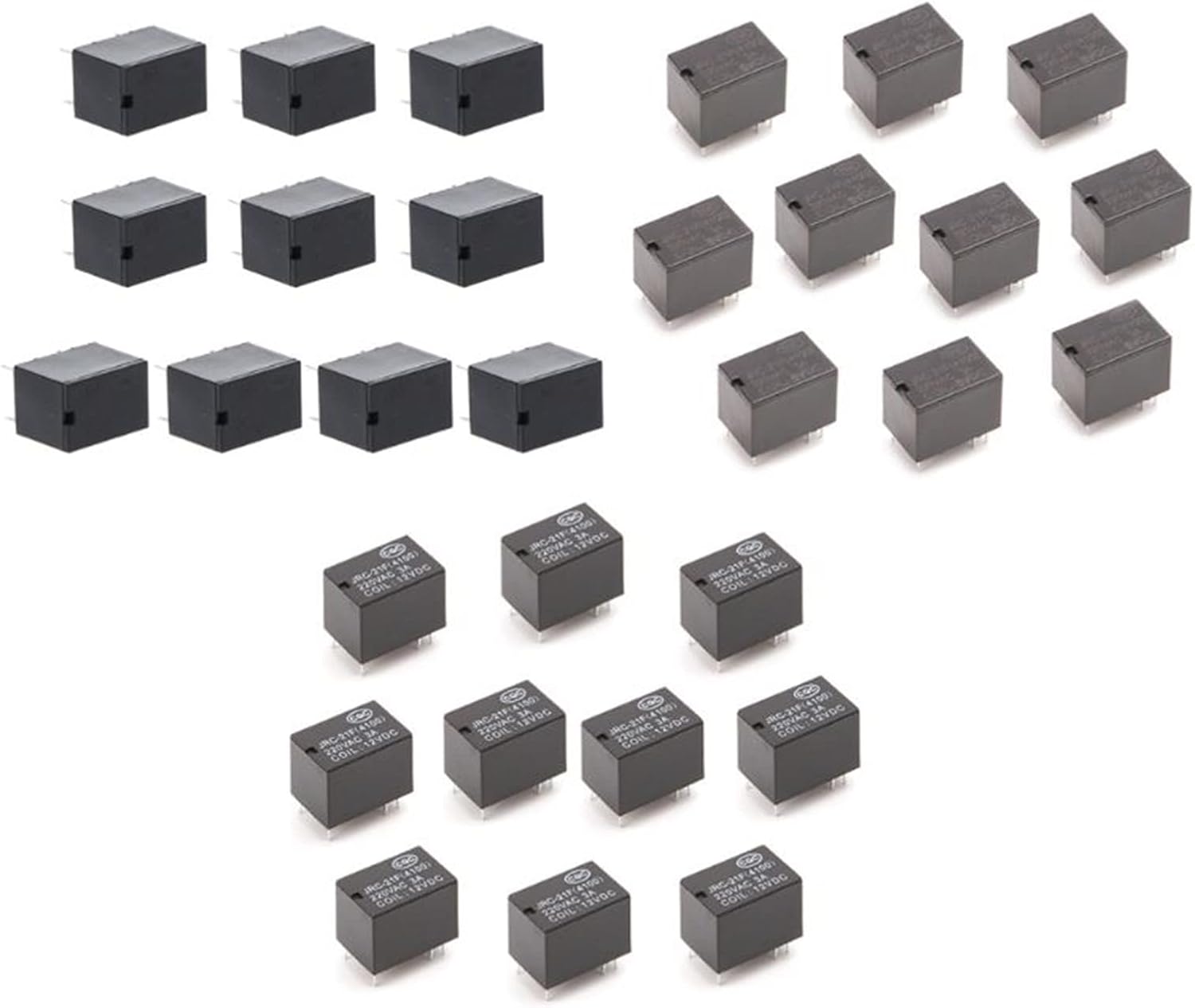 10pcs JRC-21F 4100 DC Mini Power Relay 6-pin PCB Mount Circuit Board Relays 3V 5V 12V(12V)