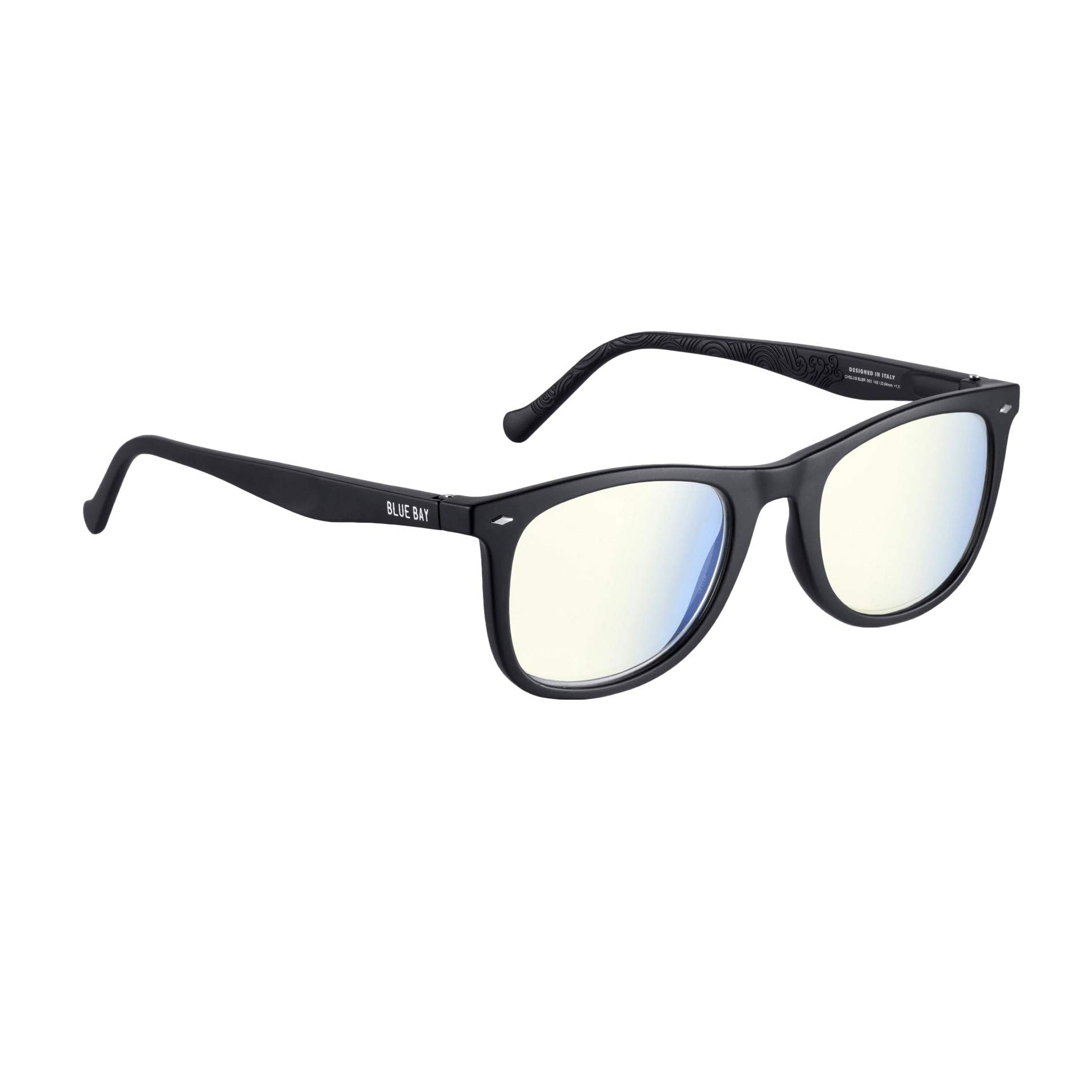 BLUE BAY CHELUS, Gafas para Hombres y Mujeres, Gafas de Lectura con Protección contra la Luz Azul, Gafas Sostenibles para Pantallas, Material Reciclado, Ligeras y flexibles