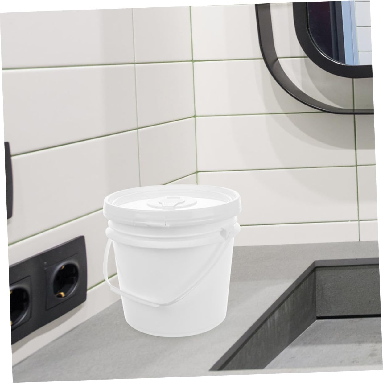 Dispensador de Toallitas Húmedas Portátil de Plástico Blanco 10 L