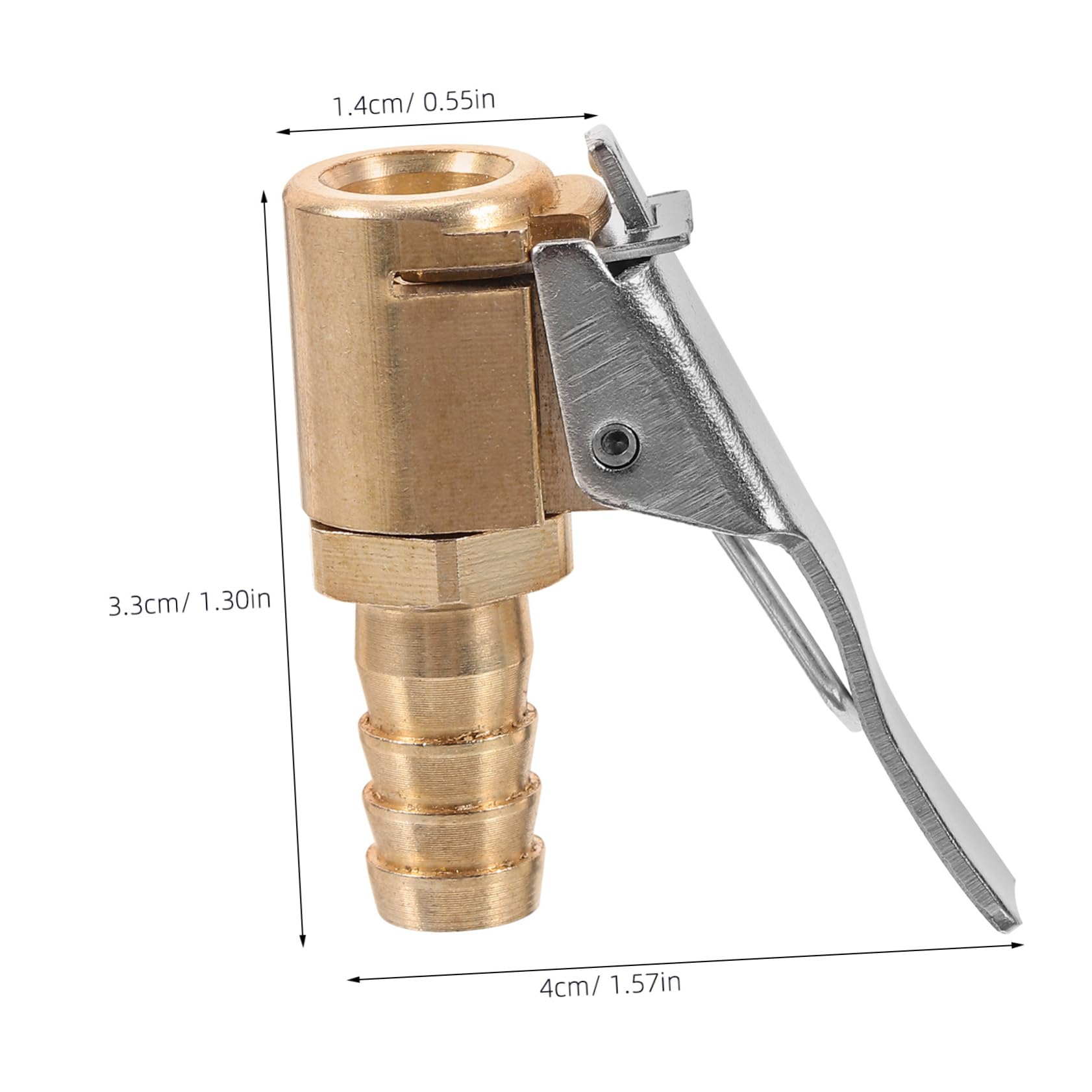 SOESFOUFU Locking Tire Air Chuck for Vehicles Durable Tire Inflator Tool with Clip Quick Connect Design Compatible with Cars Trucks and Motorcycles Lightweight Compressor Accessory
