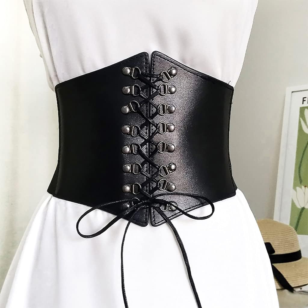Waist Clip Corset Bow Knot Wide Waistband Belts For Women Elastic High Waist Belt Buckle Corset Waistband