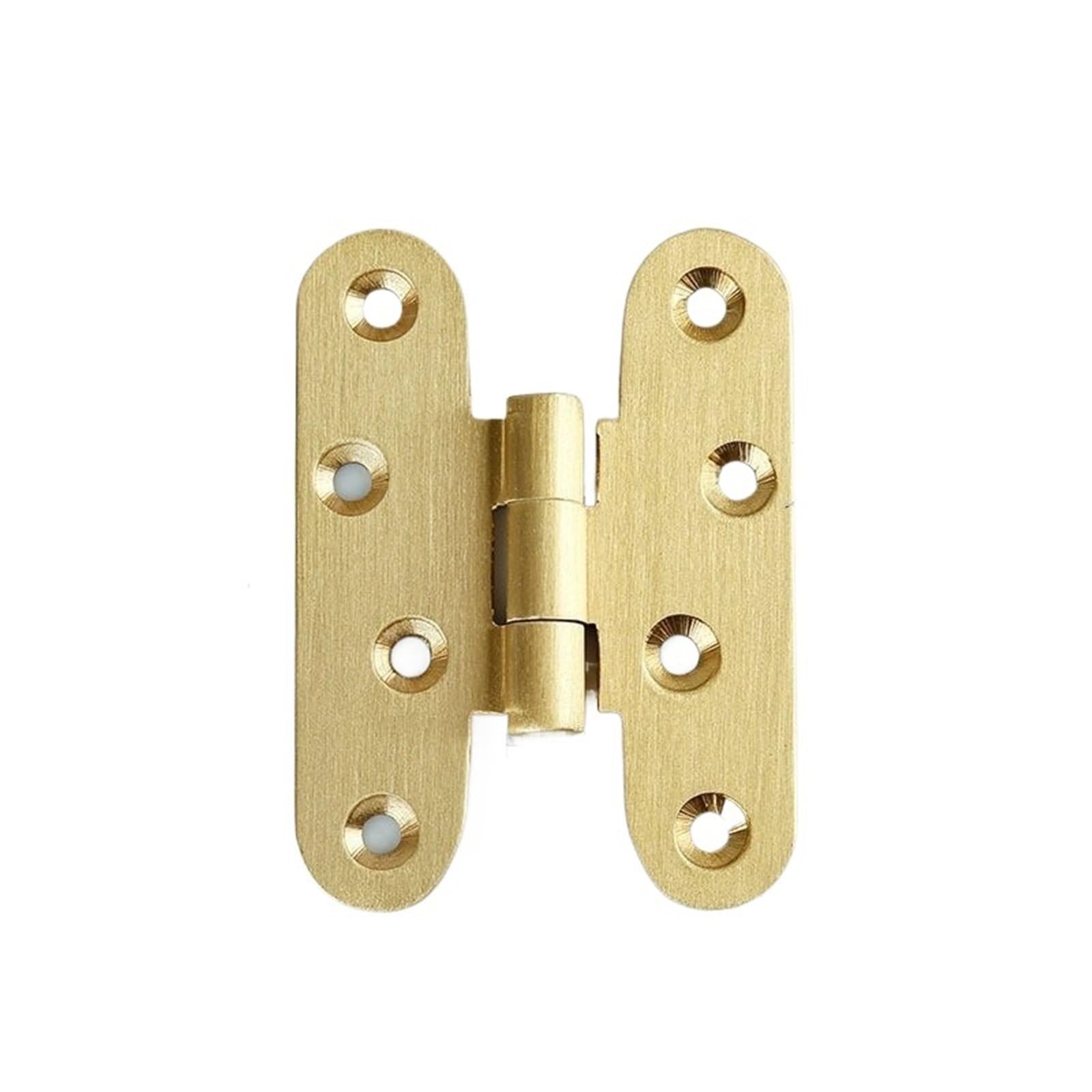 Kdhcvkz Brushed Sealed- H-70 4 Pieces Brass Hinges Door Cabinet Hinges(Brushed Sealed- H-70)