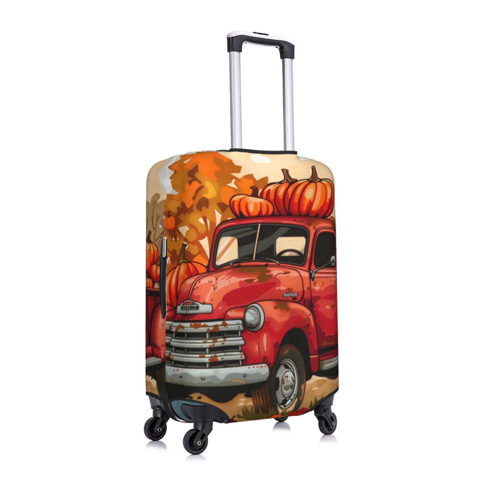 Fundas para Maletas, Funda for Maleta antiarañazos, Compatible con Equipaje de 27 a 30 Pulgadas(Red Truck,XL)
