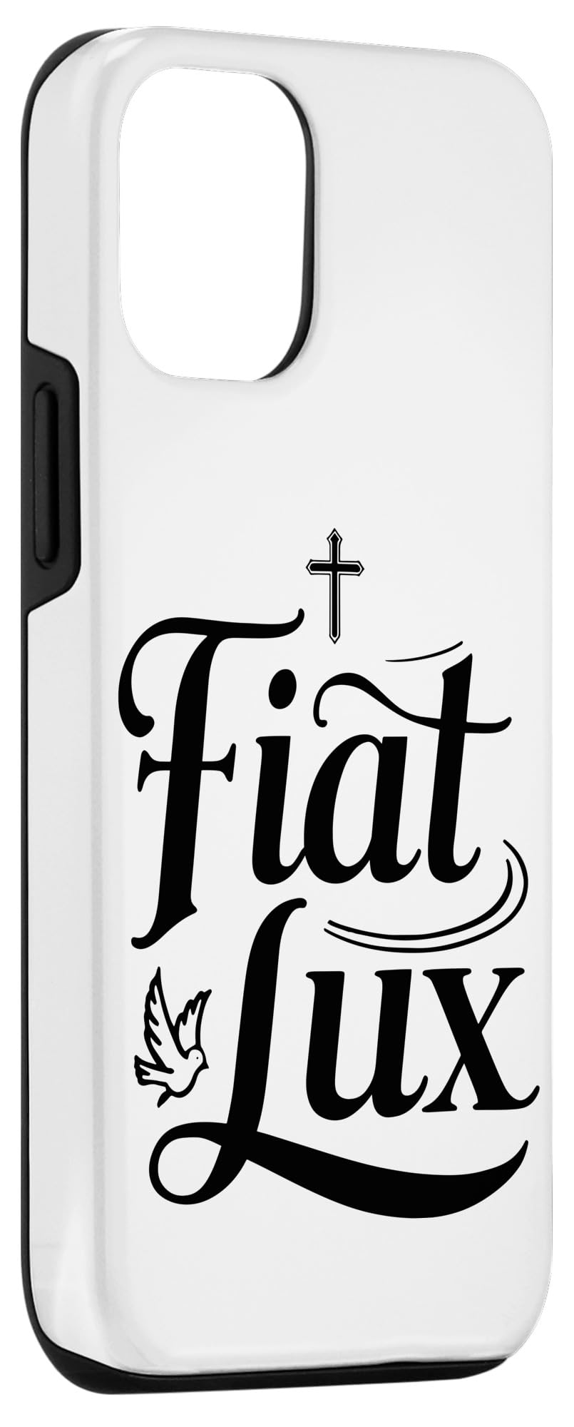 Amazon.com: iPhone 15 Fiat Lux Religious Latin Quote Light Cross Dove  Christian Case : Cell Phones & Accessories