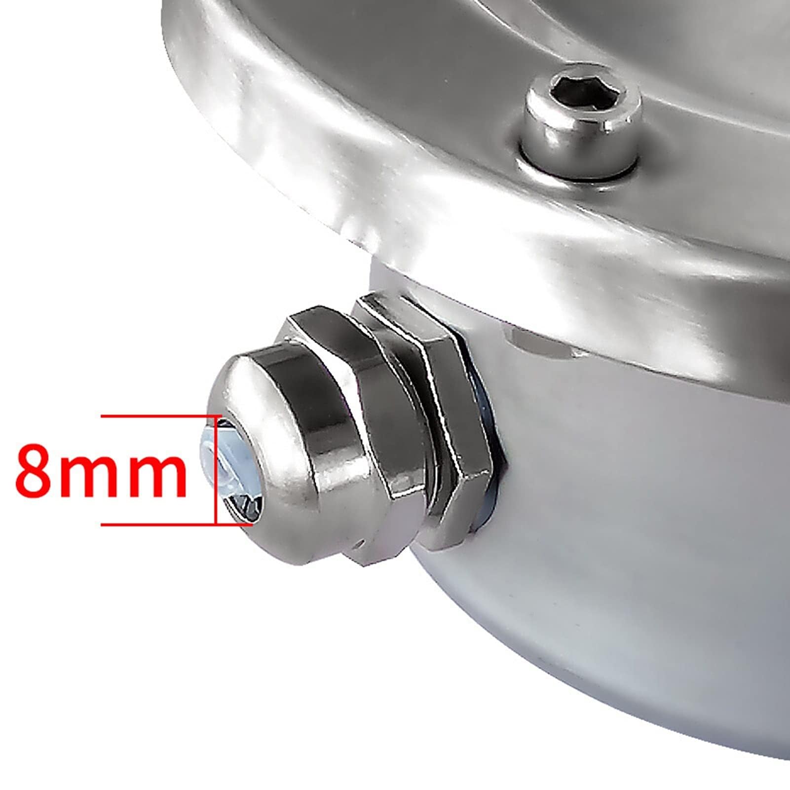 IP68 Versiegelter Anschlusskasten Für Außenleuchten Aus Edelstahl 304 - Wasserdichter Unterwasser-Anschlusskasten/Außenkabelanschluss/Für Unterwasserleuchten/Außenleuchten/Schwimmbad/Brunnen ( Size :