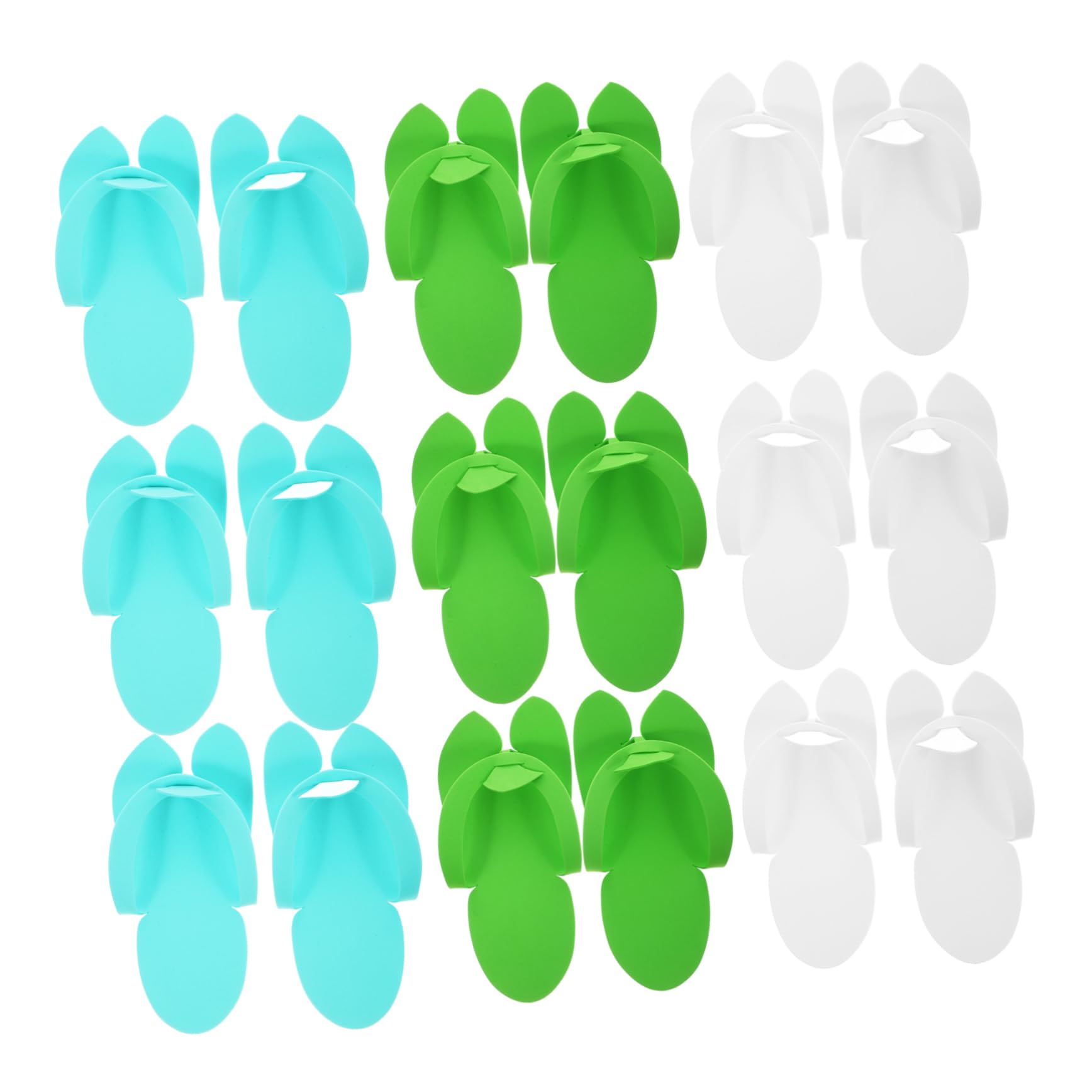 TOVINANNA 48 Pairs Disposable Salon Slippers for Spa Home Use Lightweight Beach Footwear Random Colors for Guests Family
