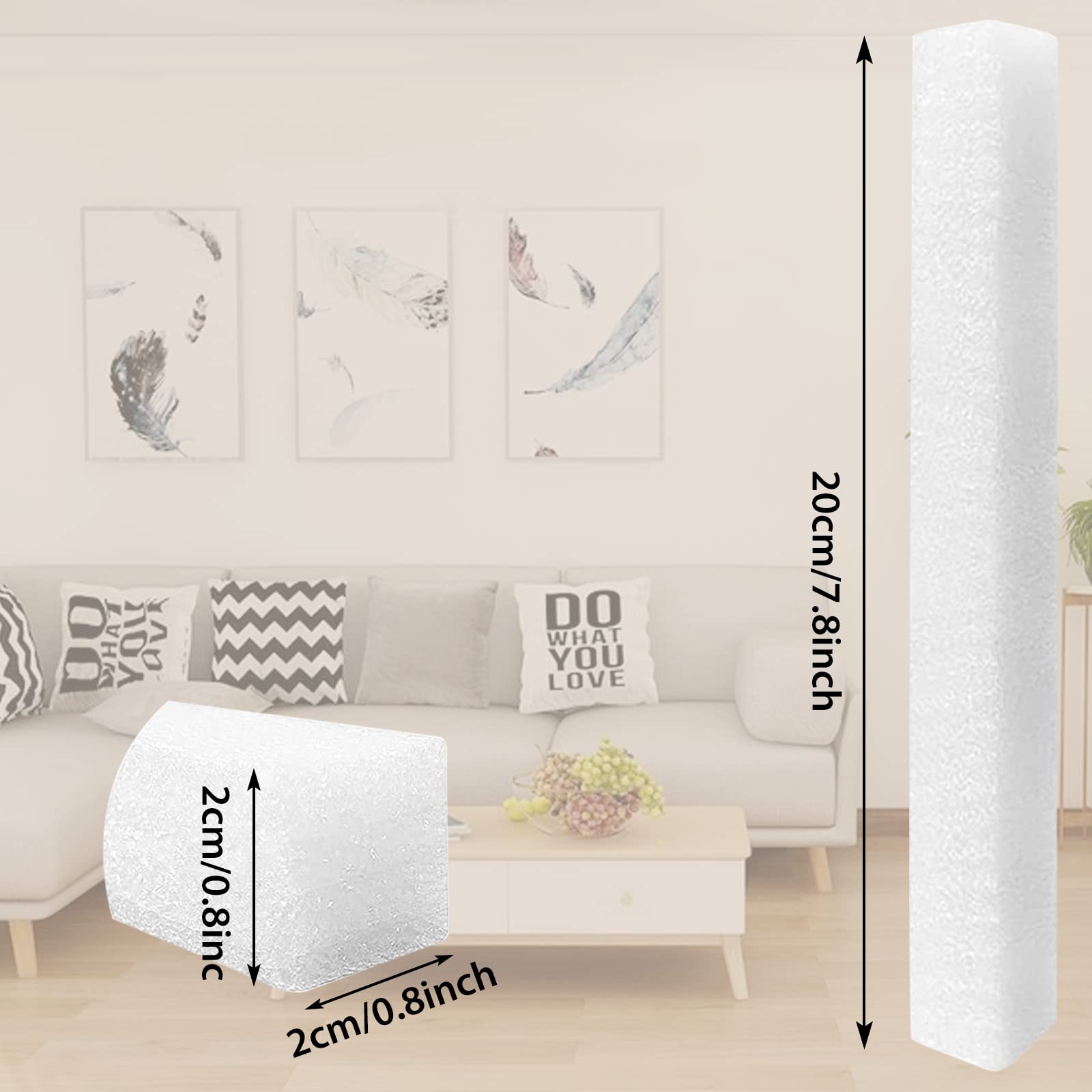 BT.WA Square Non-Slip Foam Grips (10-Piece) for Slipcovers & Couch Covers