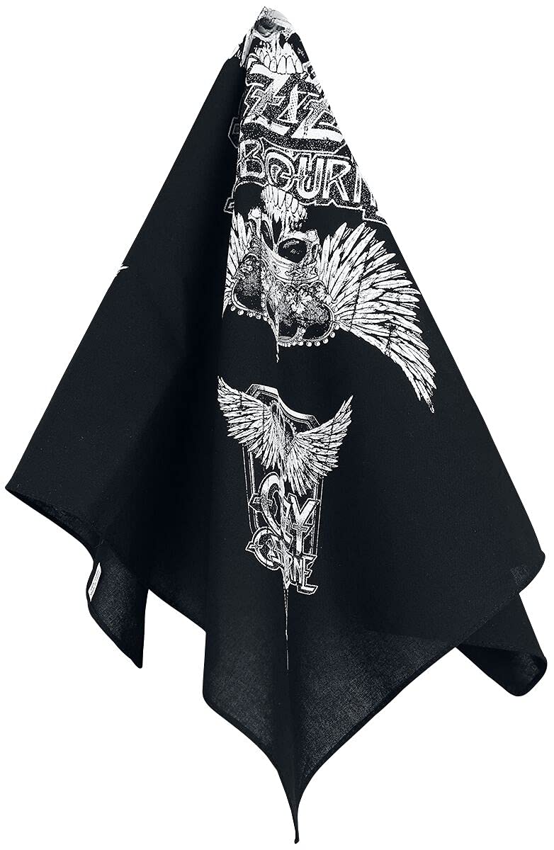 Ozzy Osbourne Skull & Wings - Bandana Unisex Cloth Multicolour, 100% Cotton,