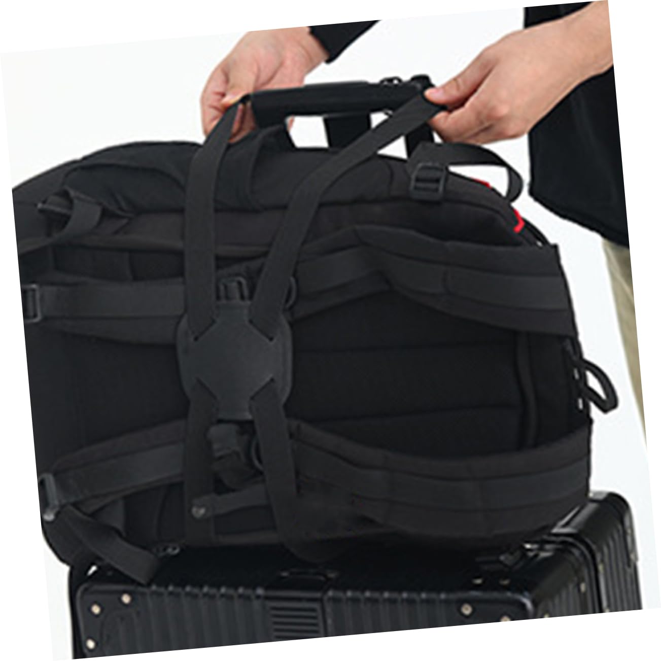 Veemoon 3 Set Cinghie Regolabili Per Valigie Fissaggio Sicuro Per Viaggi E Attività Outdoor Materiale Pu 2 Pezzi*3
