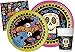 Lote de Cubiertos Infantiles"Coco Disney-Calavera" (8 Vasos, 8 Platos 23 cm, 8 platos 18 cm y 20 Servilletas) .Vajillas. Juguetes para Fiestas de, Halloween, Cumpleaños, Bodas, Bautizos y Comuniones.
