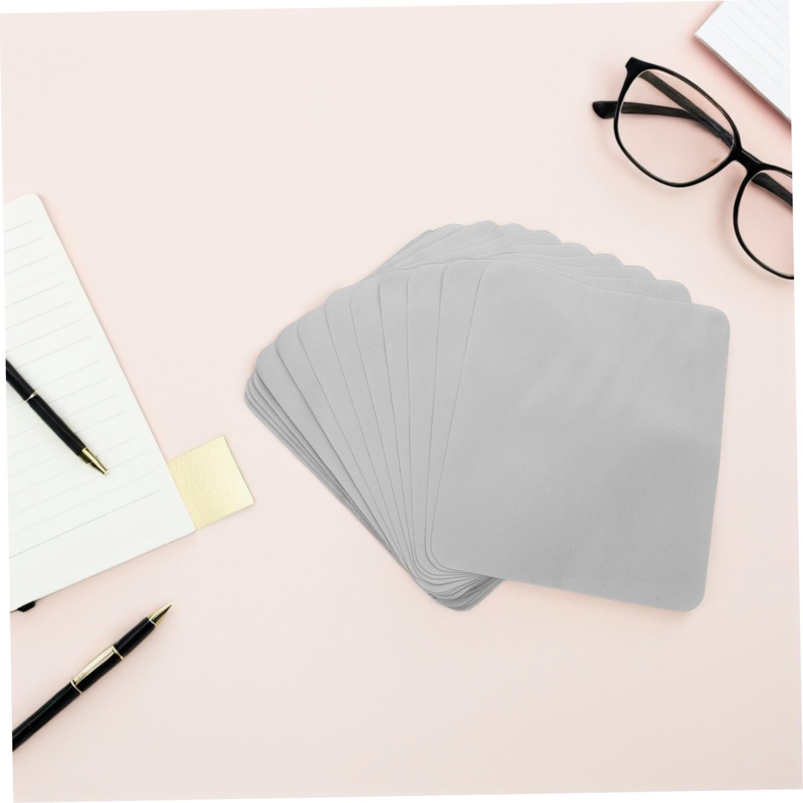 Abaodam 100pièces Chiffons Microfibre pour Lunettes Lingettes de Nettoyage pour Verres Chiffons pour Lentilles de Lunettes Lingettes pour Écrans Microfibre pour Verres pour Lentilles