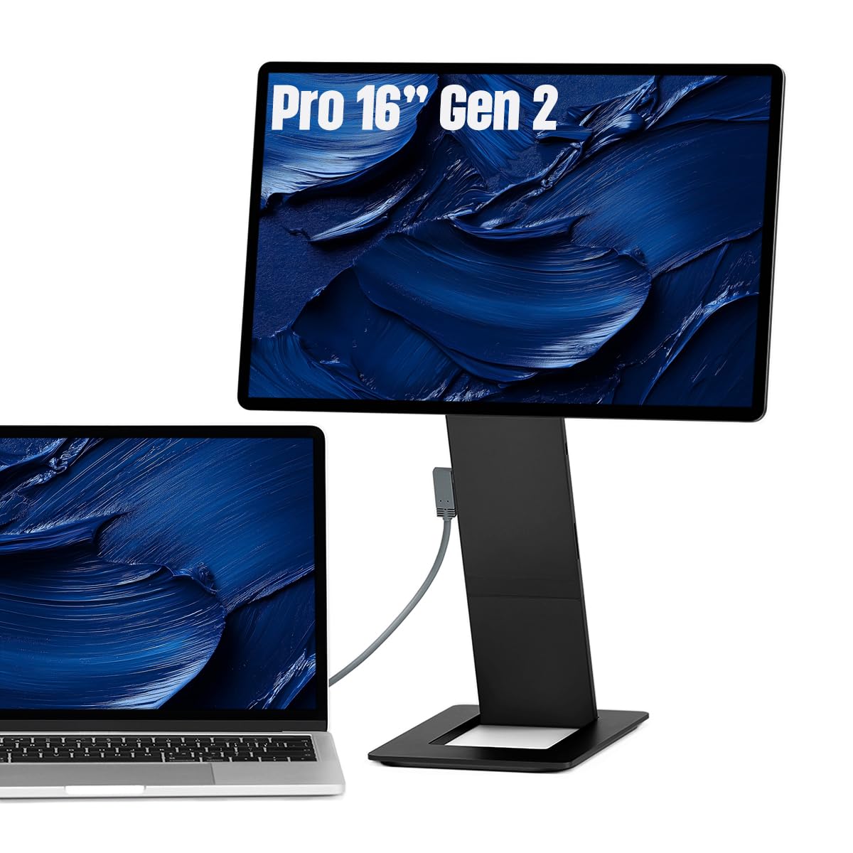 SOTSUFlipAction Pro 16" Gen2 Premium Portable Monitor | Super Compact | Pivot Rotate | 2560x1600 DCI P3 | 120Hz | 400 Nits | Full Metal CNC | Perfect Match for Mac and Windows (Universe Black)