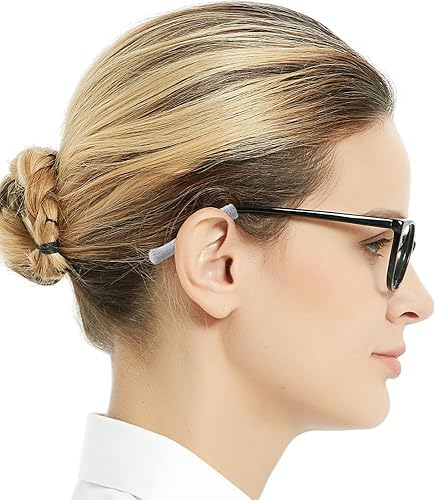 Miniatura 9 de Eyeglasstor 4 pares de almohadillas de algodón suave para gafas, antideslizantes, puntas de patillas, manga, retenedores