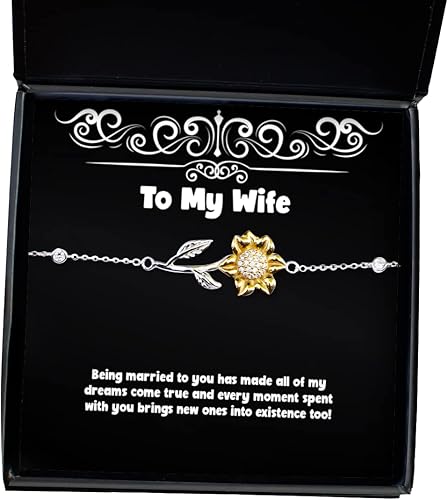 Take Thai Real Origin Beautiful Wife, Being Married to You has Made All of My Dreams Come True and Every Moment Spent!, Holiday Sunflower Bracelet