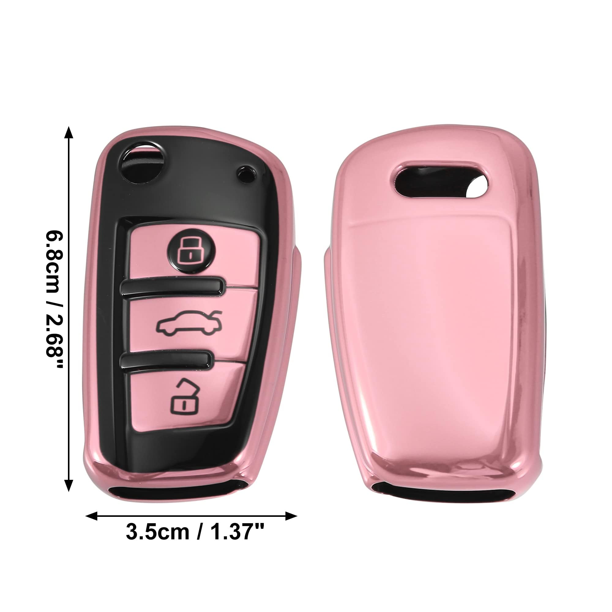 Funda Protectora para Llave de Coche, para Au-di A1 2018-2025, Funda para Llave de Coche, Duradera y Resistente A Arañazos, Regalo Práctico, Accesorios para Coche