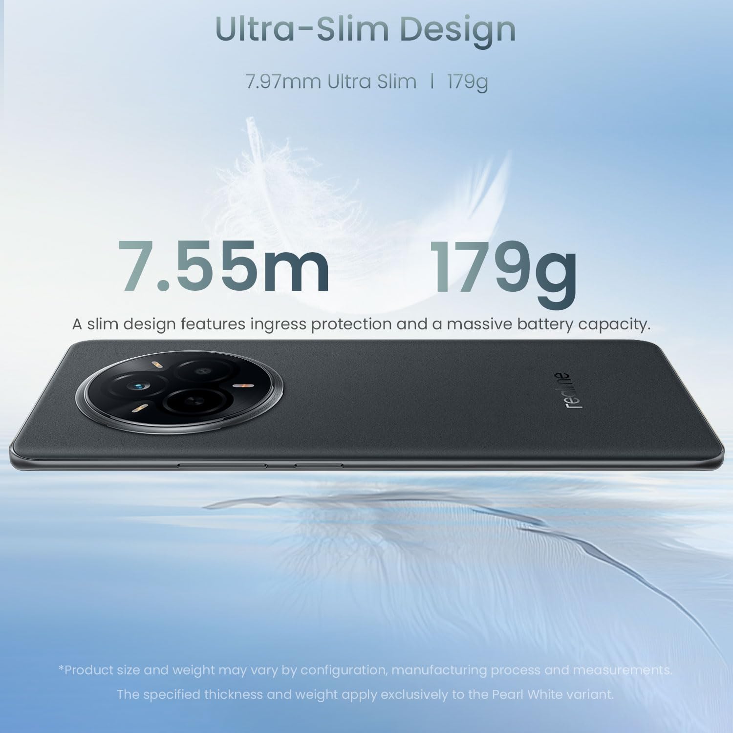 realme 14 Pro 5G Smartphone 12+512GB, Grey | Batteria 5130mAh, Ricarica Rapida 45W, Display 6,72 pollici, frequenza 120Hz, Fotocamera 50MP, Dimensity 7300 Energy, IP69