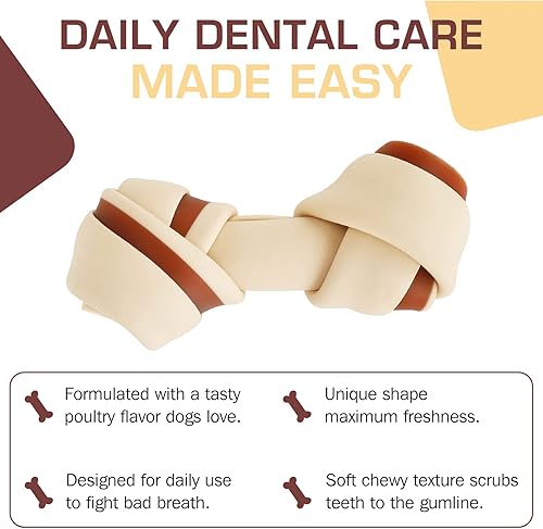 Miniatura 3 de UrbanX HealthyBones - Mini masticables saludables sin cuero crudo para perros retriever con pelo rizado y otros perros deportivos grandes,